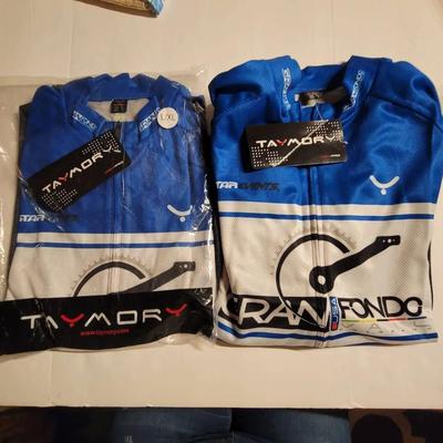 (2) New with Tags Taymory High-Pro Cycling Shirts L-XL