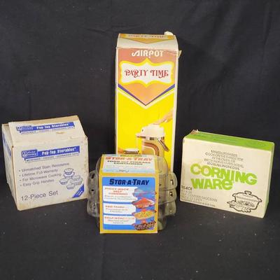 Vintage Kitchen Storage/Serving Dishes NEW: Corning Ware Spice O' Life, Etc