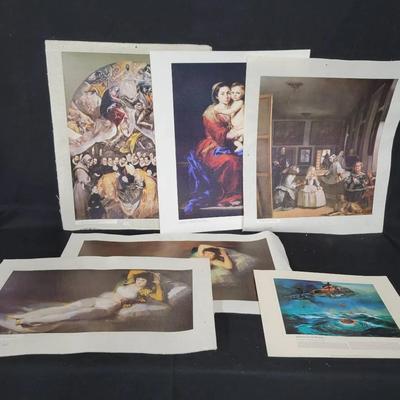 Assorted Unframed Artwork