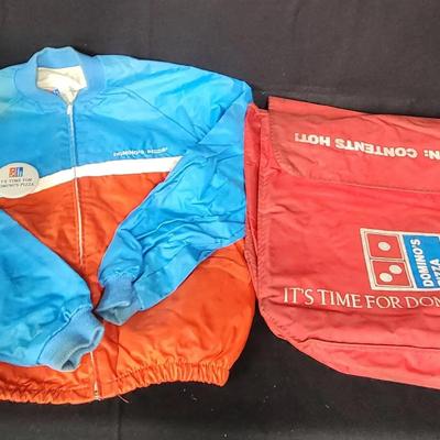 Vintage Dominoes Pizza Jacket/Pizza Bag