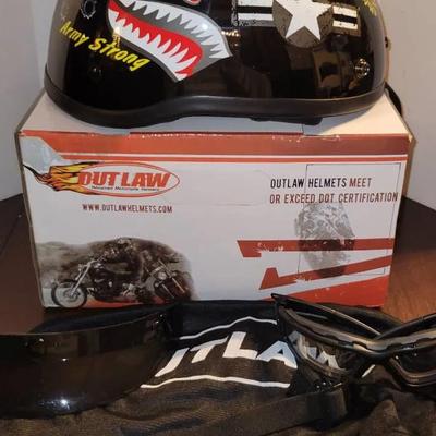 Outlaw Motorcycle Helmet-ARMY edition