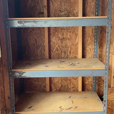 5 Tier Metal Rack With Fiberboard Shelves