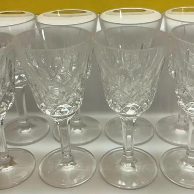 Set of 8 Gorham Crystal Sherry Glasses