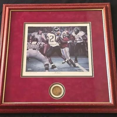 Daniel Moore Framed Print “The Catch” – Tyrone Prothro, Alabama Crimson Tide