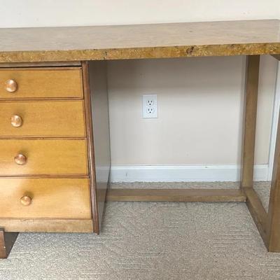 Solid Wooden Desk With 4 Dovetail Drawers