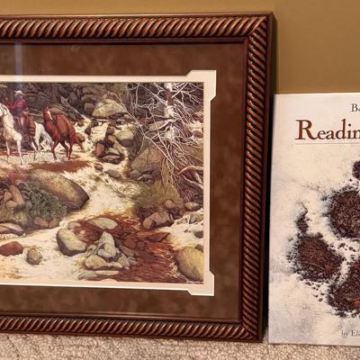 Bev Doolittle “The Forest Has Eyes” Framed Print with “Reading the Wild” Book