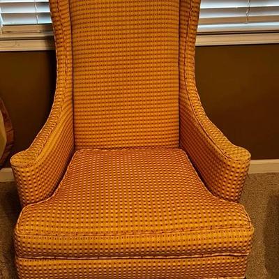 High Back Upholstered Wingback Chair