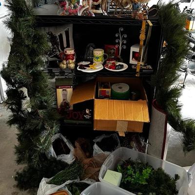 Christmas Mystery Lot 1, featuring feathered ornaments & Door,/Window/Mantle Greenery