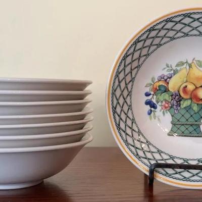 Villeroy & Boch Basket Set Of 8 Cereal/Soup Bowls