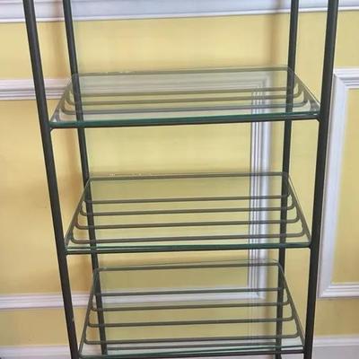 Longaberger Wrought Iron Basket Shelf & Longaberger Basket