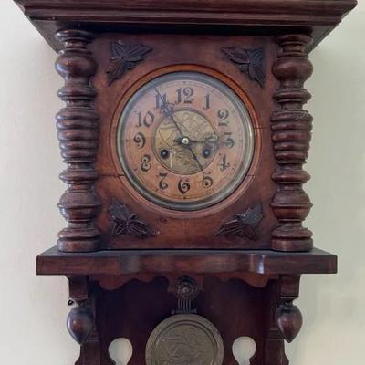 Wooden Andler Gong Pendulum Wall Clock 