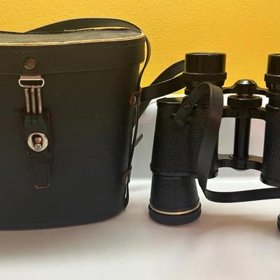 Vintage Sans & Streiffe 7x35mm No. 27638 Binoculars With Carrying Case