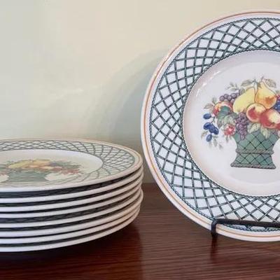Villeroy & Boch Set Of 9 Salad Plates 