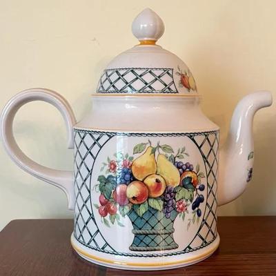 Villeroy & Boch 1748 Basket West Germany Teapot #1