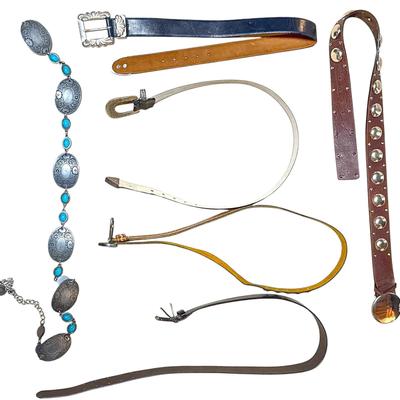 Six Belts – Michael Kors, Nine West, Leather & More