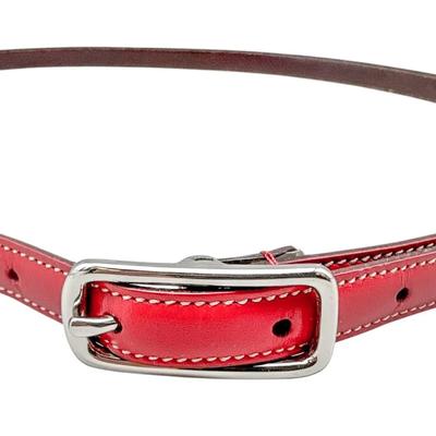 Coach Made in Italy Red Leather Belt – Large
