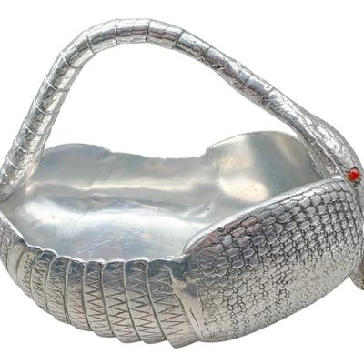 Vintage Arthur Court Cast Aluminum Armadillo Basket (1976 Design)