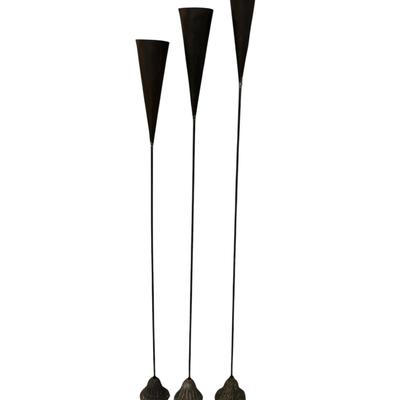 Vintage Metal Candle Snuffers – Set of 3 (Various Sizes)