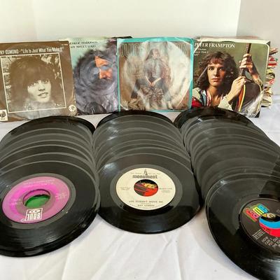 Collection 7 Inch Vinyl Records 45 Rpm Singles