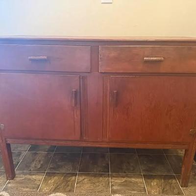 Antique Wood Cabinet