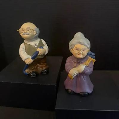Grandma Grandpa Bobblehead Figurines