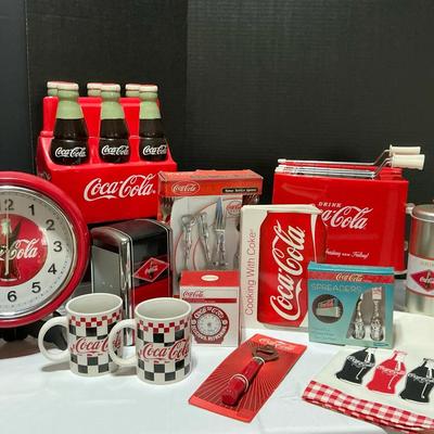 Thirteen Piece Coca-Cola Kitchen Lot