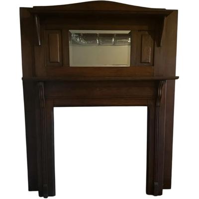 Stunning Antique Oak Mantle 