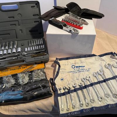 Riveter Set, Socket Sets,  Combination Wrench Set