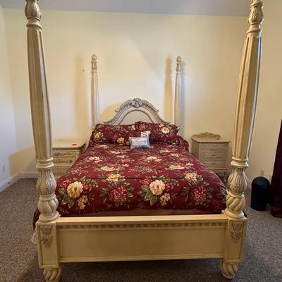 Four Poster French Provincial Bed Queen Size