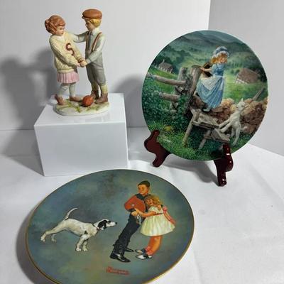 Collectible Plate And Figurines