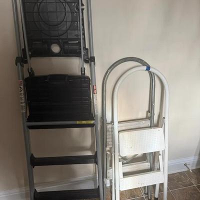 Lot Of Three Step Stools