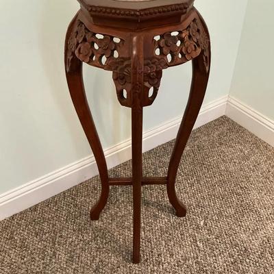 Plant Stand Carved Rosewood Lot Number Two