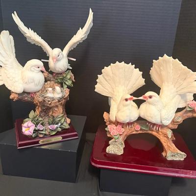 Lot of Two Dove Figurines