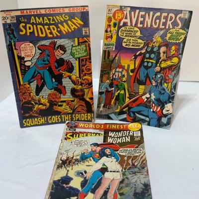 Vintage Comic Books Lot Of Three