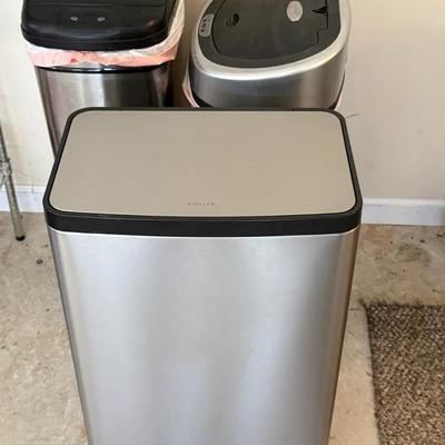 Three Stainless Steel Garbage Can Lots