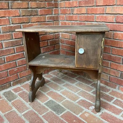 Vintage Wood Side Table