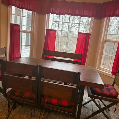Rustic Dining Room Table With Chairs And Bench