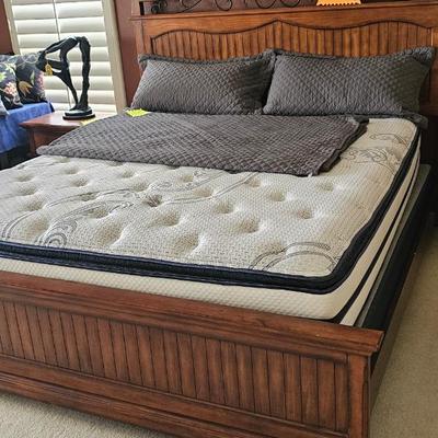 Beautyrest mattress with frame $195