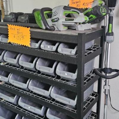 E-GO Blower, chainsaw and edger with chargers $250 for all 3