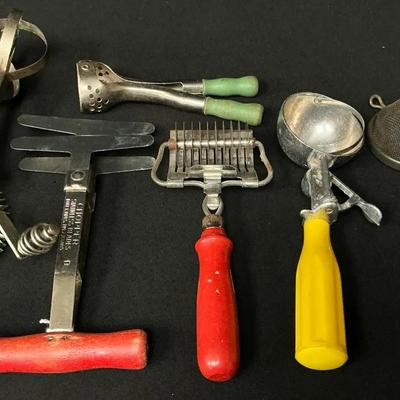 Collection Of Vintage Kitchen Utensils 