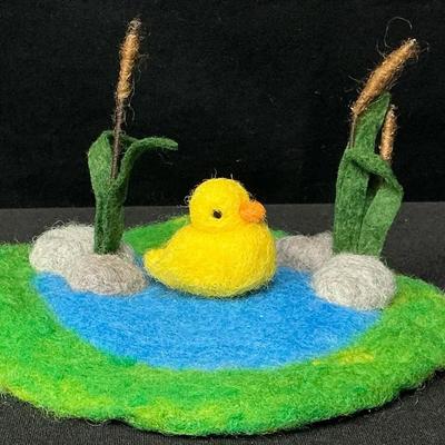 Needle-Felted Duck Scene 