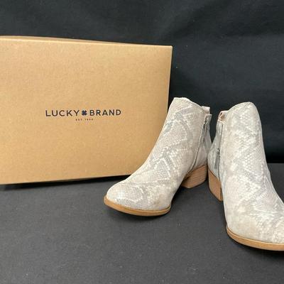 Ladies Lucky Brand Leather Booties 10M