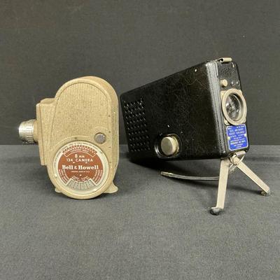 Vintage Projector And 8mm Film Camera
