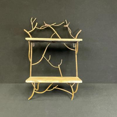 Decorative Birds On Branches Wall Shelf
