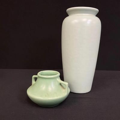 Green Pottery Vases