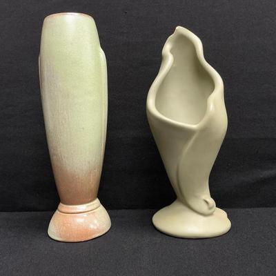 Frankoma Vase And Art Deco USA Vase