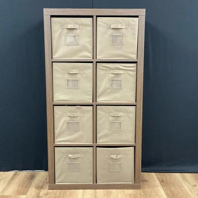 Stow-Away 8-Cube Organizer Cabinet