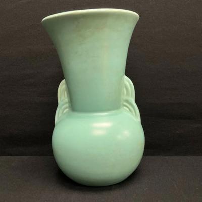 Art Deco Unmarked Pale Blue Vase