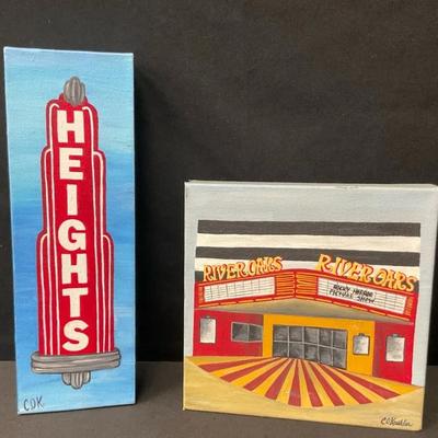 Historic Houston Venues on Canvas 