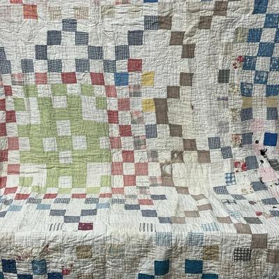 Vintage Stripes & Squares Quilt